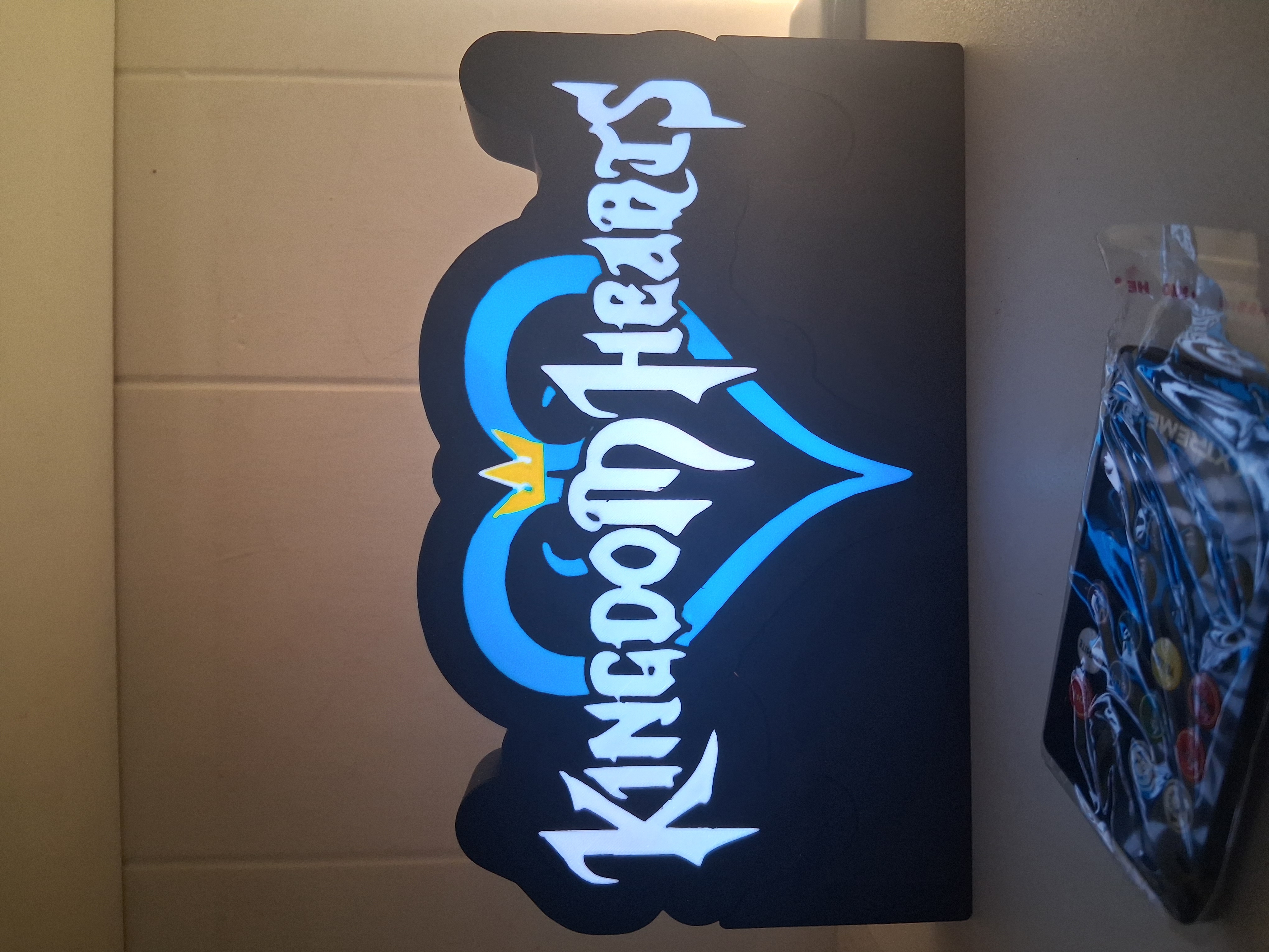 Kingdom Hearts LED light box – custom 3D printed – Lit Layer Creations